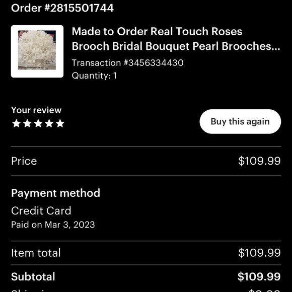 White Bridal Bouquet - Picture 4 of 4